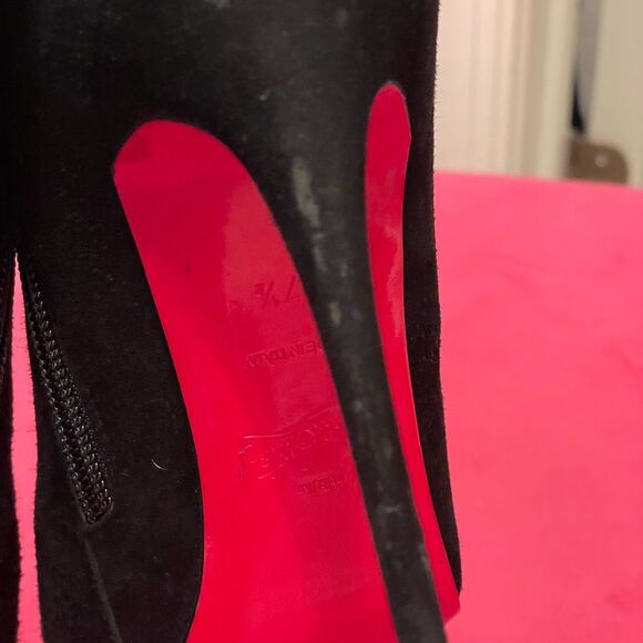Authentic Christian Louboutin So Kate Black Booties Sz 37.5 - Picture 9 of 14